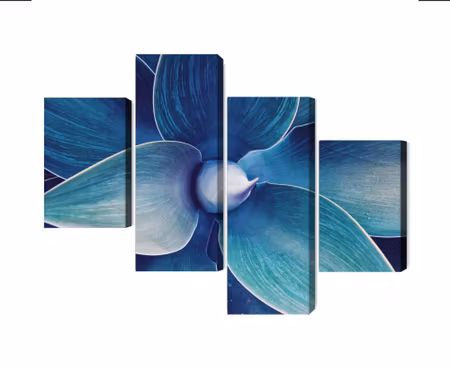 Canvastavla - Top view of the plant on a macro scale