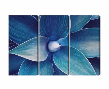 Canvastavla - Top view of the plant on a macro scale