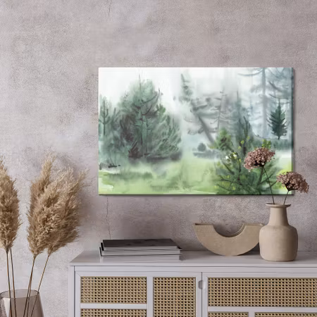 Canvastavla - Pine forest