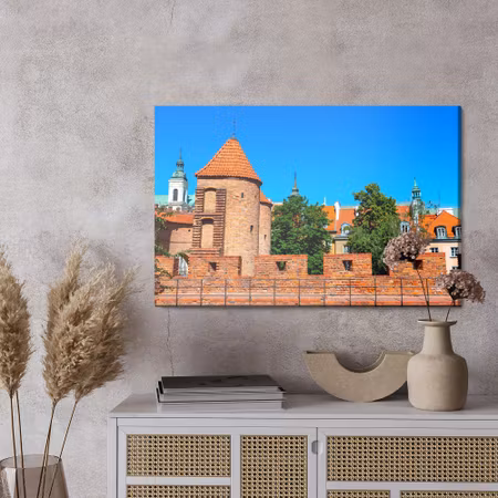 Canvastavla - Old walls in warsaw