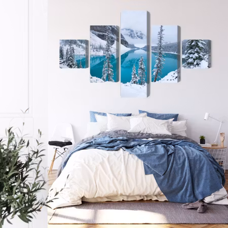 Canvastavla - Moraine Lake in winter