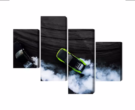 Canvastavla - Drifting 3d cars