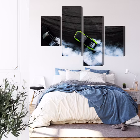 Canvastavla - Drifting 3d cars