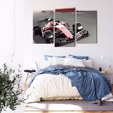 Canvastavla - Formula 1 car on the track