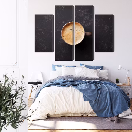 Canvastavla - A cup of fresh coffee