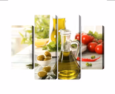 Canvastavla - Jug with fresh oil