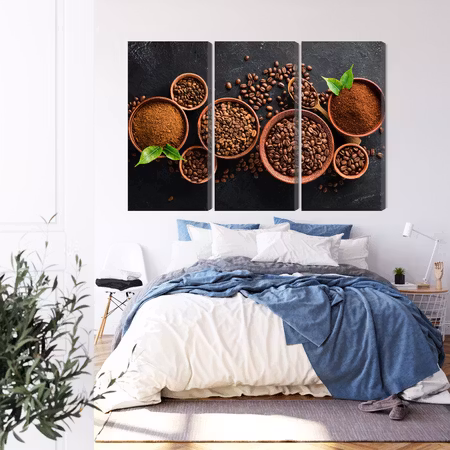 Canvastavla - Ground coffee and beans