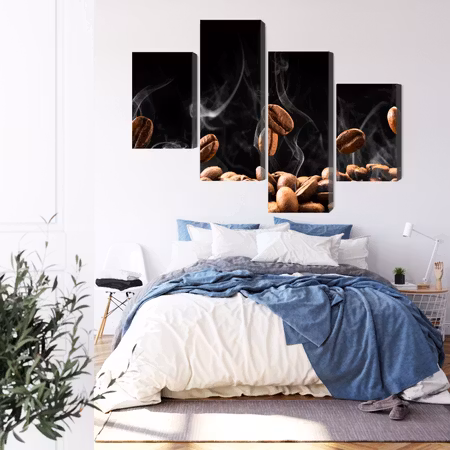 Canvastavla - Hot coffee beans