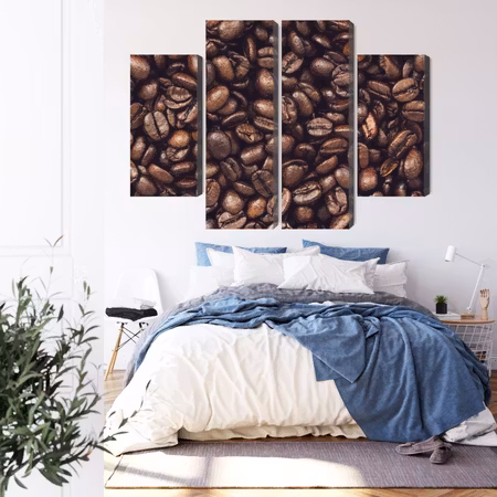Canvastavla - Roasted coffee beans