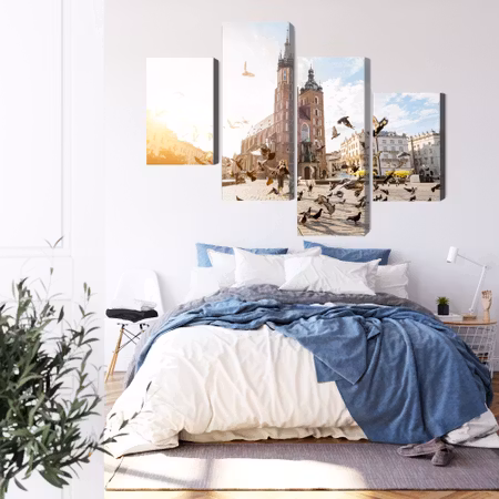 Canvastavla - St. mary&#039;s basilica at sunrise