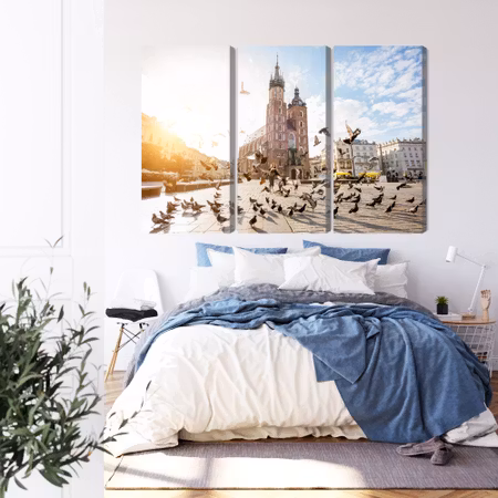 Canvastavla - St. mary&#039;s basilica at sunrise