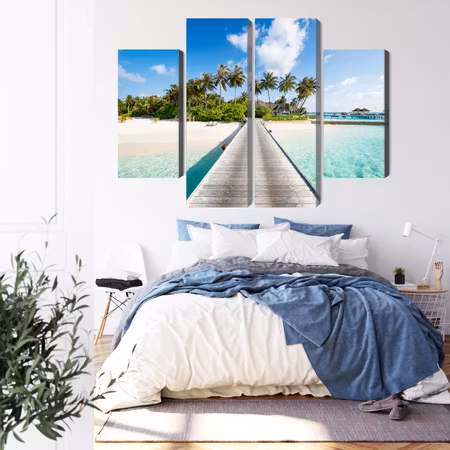 Canvastavla - View of the tropical island