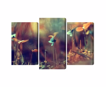 Canvastavla - Delicate plants on a macro scale