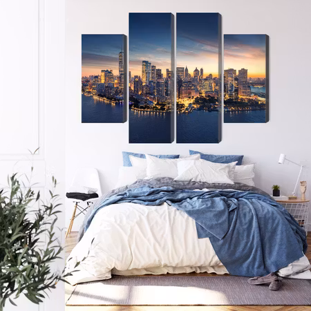 Canvastavla - New york city panorama at sunrise