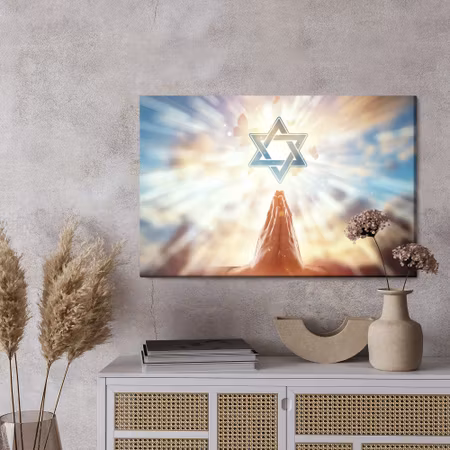 Canvastavla - Star of david