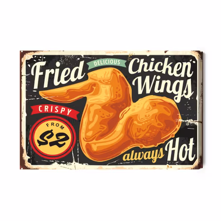 Canvastavla - Retro blackboard