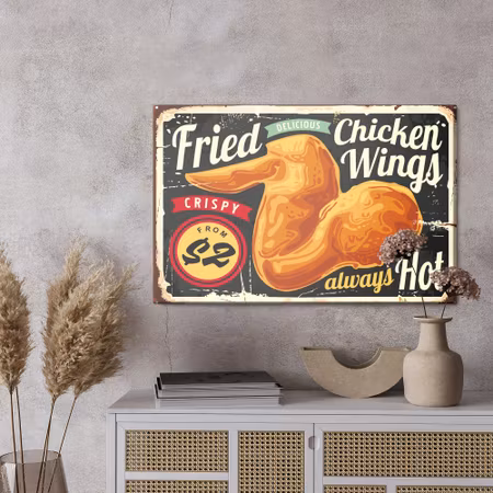 Canvastavla - Retro blackboard