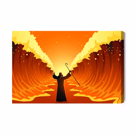 Canvastavla - The miracle at the red sea