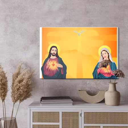 Canvastavla - Jesus and virgin mary