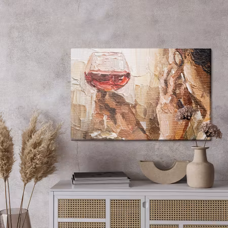 Canvastavla - Fragment of artwork where beautiful