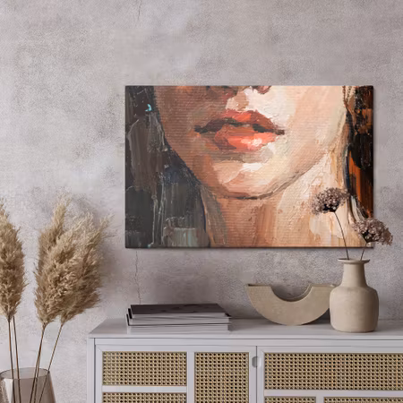 Canvastavla - Portrait of a young, dreamy girl with