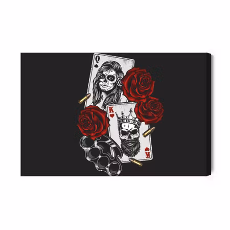 Canvastavla - Death cards