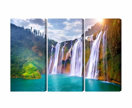 Canvastavla - The waterfall in luoping