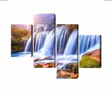 Canvastavla - Jiulong waterfall in luoping