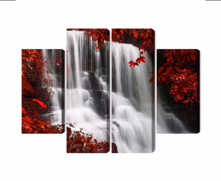 Canvastavla - Man daeng waterfall