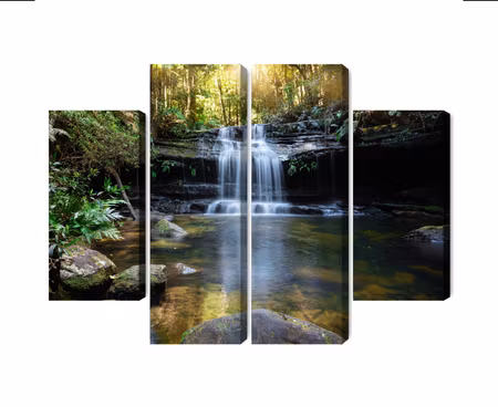 Canvastavla - A waterfall in the bush