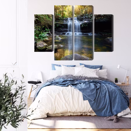 Canvastavla - A waterfall in the bush