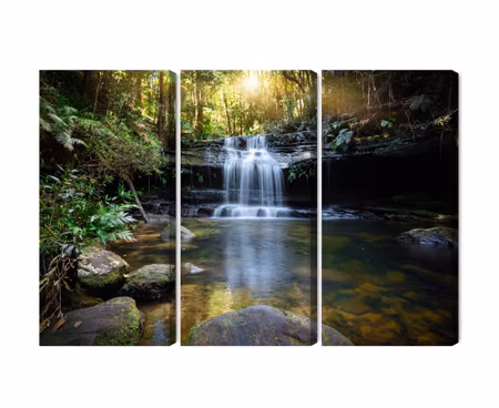 Canvastavla - A waterfall in the bush