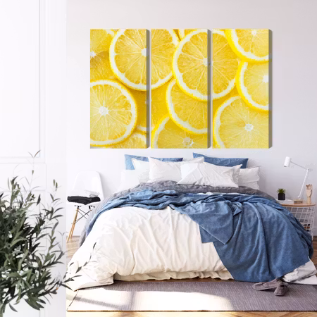 Canvastavla - Lemon slices