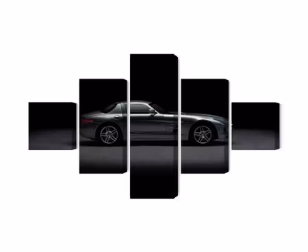 Canvastavla - Sports car on a dark background