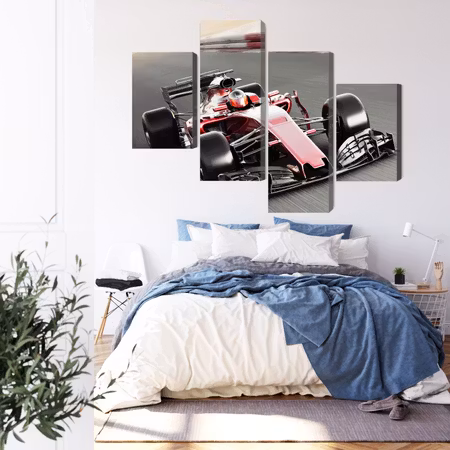 Canvastavla - Formula 1 car on the track