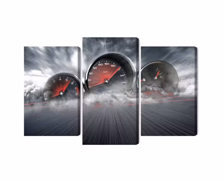 Canvastavla - High speed car counters