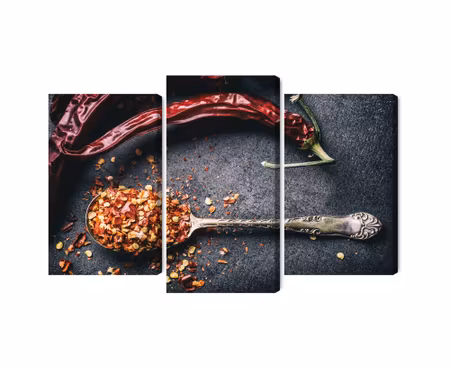 Canvastavla - Dried chili peppers