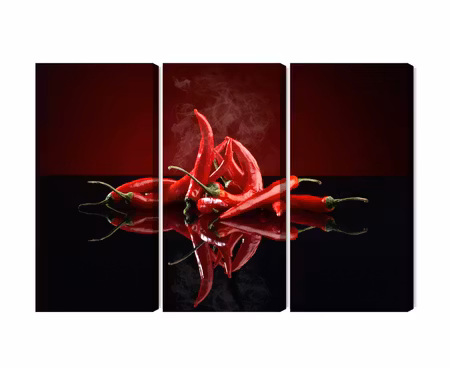 Canvastavla - Red chili peppers