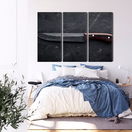 Canvastavla - Old kitchen knife