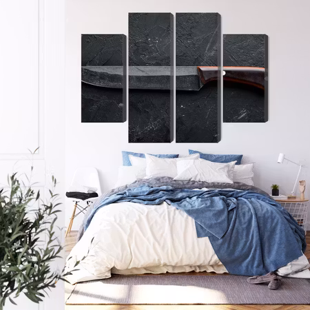 Canvastavla - Old kitchen knife