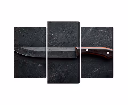 Canvastavla - Old kitchen knife