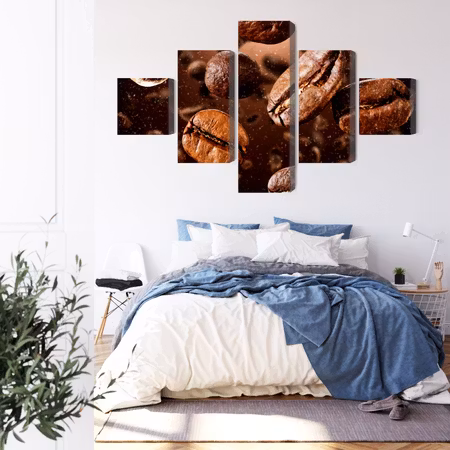 Canvastavla - Brown coffee beans