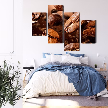 Canvastavla - Brown coffee beans