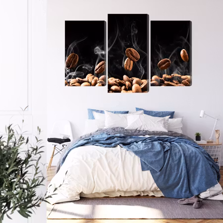 Canvastavla - Hot coffee beans
