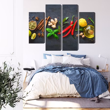 Canvastavla - Fresh aromatic spices