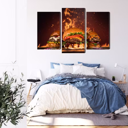 Canvastavla - Tasty burgers