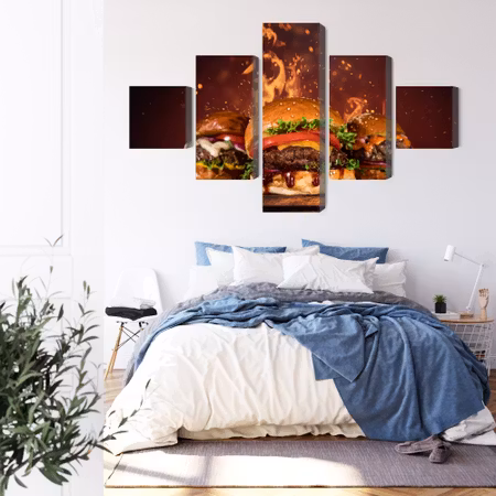 Canvastavla - Tasty burgers