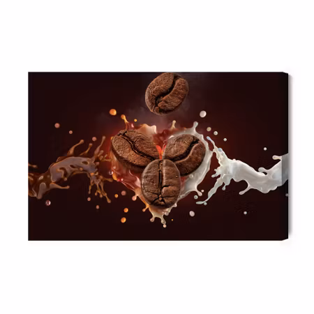 Canvastavla - Coffee with milk