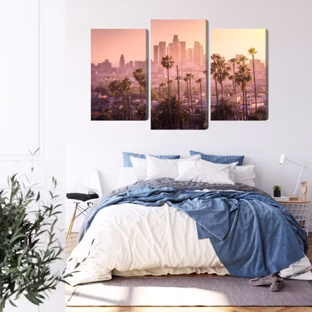 Canvastavla - Downtown los angeles at sunset