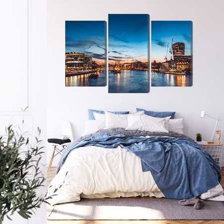 Canvastavla - River thames in great britain